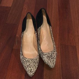 Madewell cheetah two tone stilleto